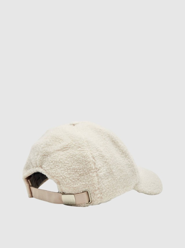 Bon� Calvin Klein Mulher All-Over Sherpa W/ Patch Cap