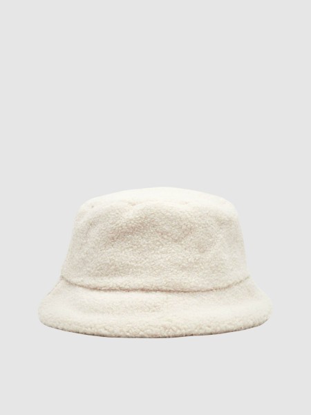 Chap�u Calvin Klein Mulher All-Over Sherpa W/ Patch Bucket