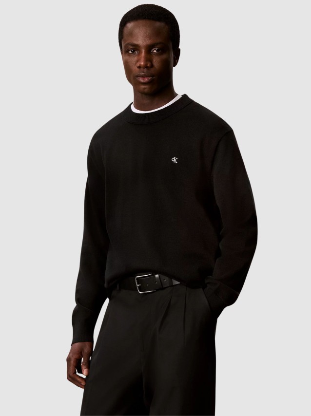 Camisola Calvin Klein Homem Ls Eu Clsc Cttn Crwnk Swtr 12Gg