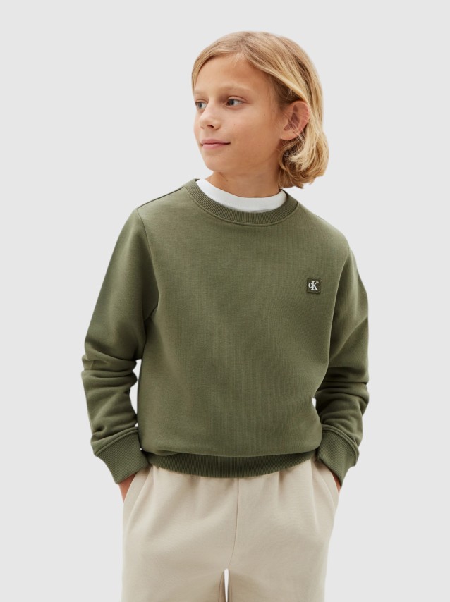 Sweatshirt Calvin Klein Menino Mini Badge Cn