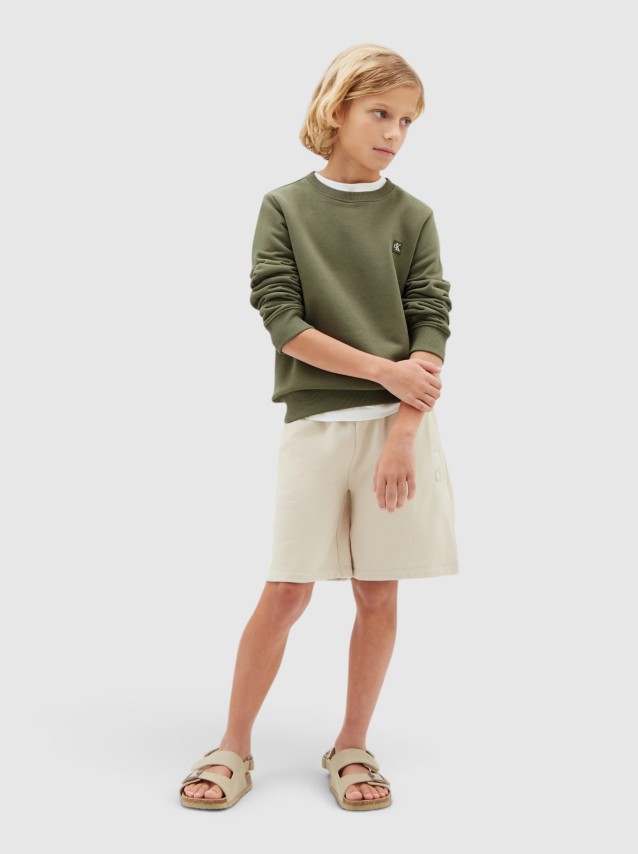 Sweatshirt Calvin Klein Menino Mini Badge Cn