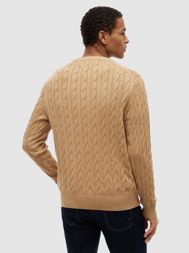 Camisola Tommy Hilfiger Homem Classic Cotton Cable Crew Neck