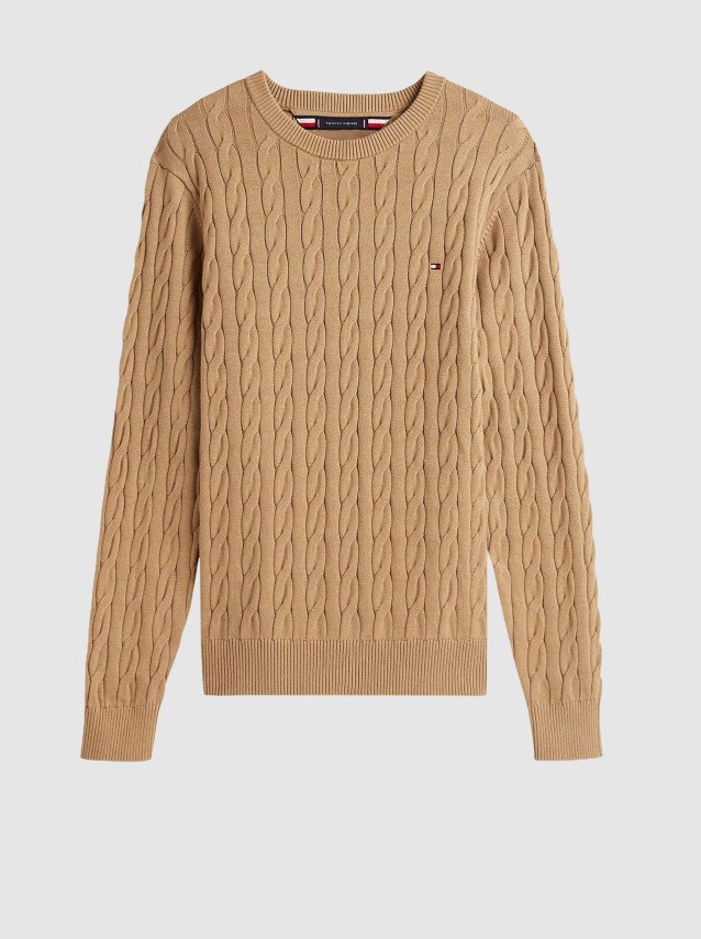 Camisola Tommy Hilfiger Homem Classic Cotton Cable Crew Neck