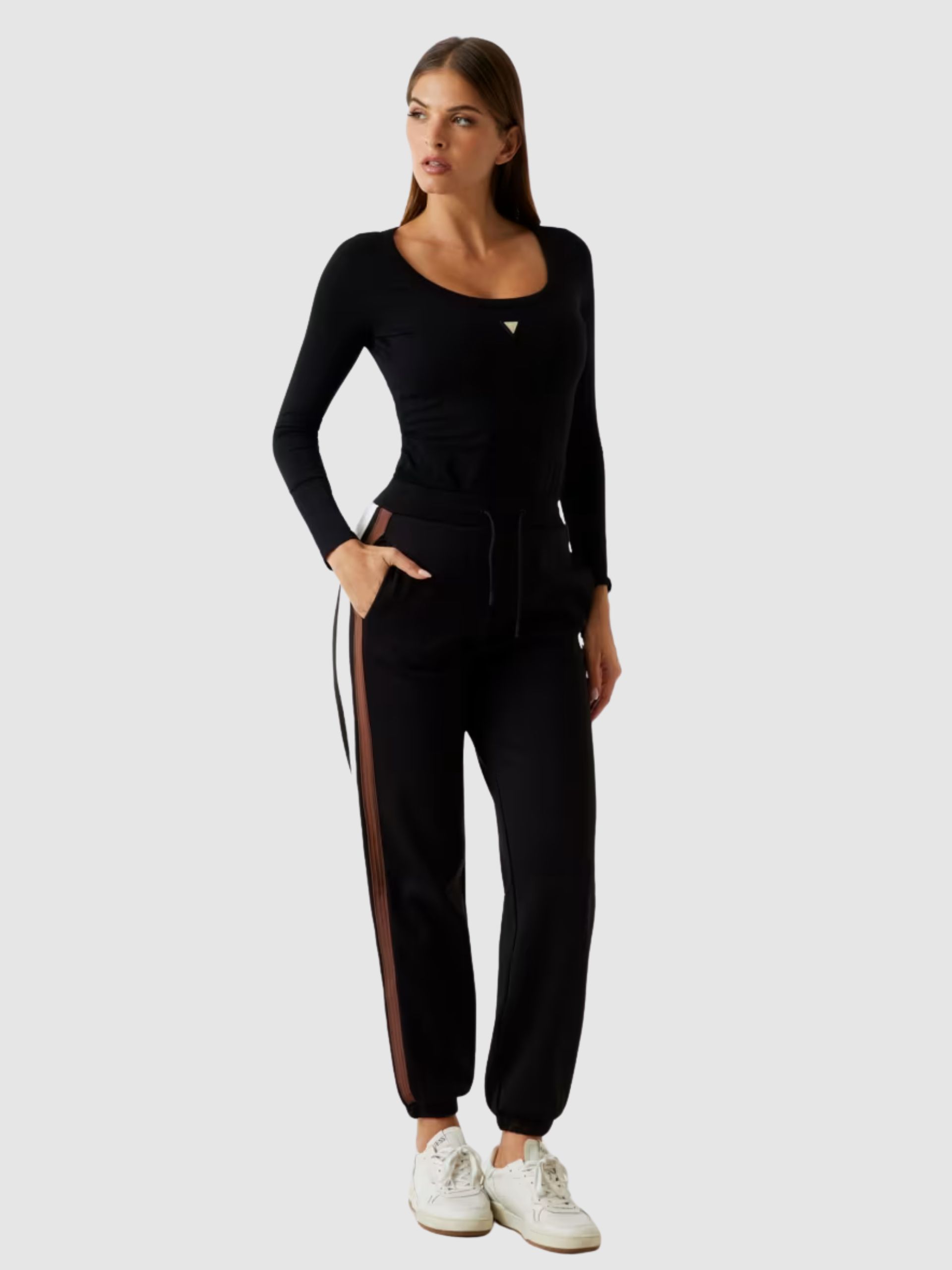 Body Guess Mulher Colette Ls Bodysuit