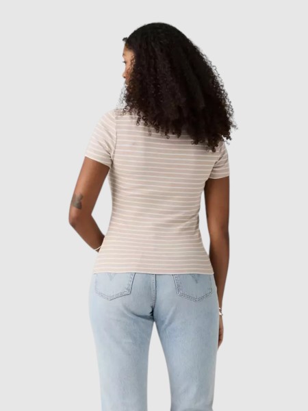 T-Shirt Levis  Mulher Hayes Tee Neutrals