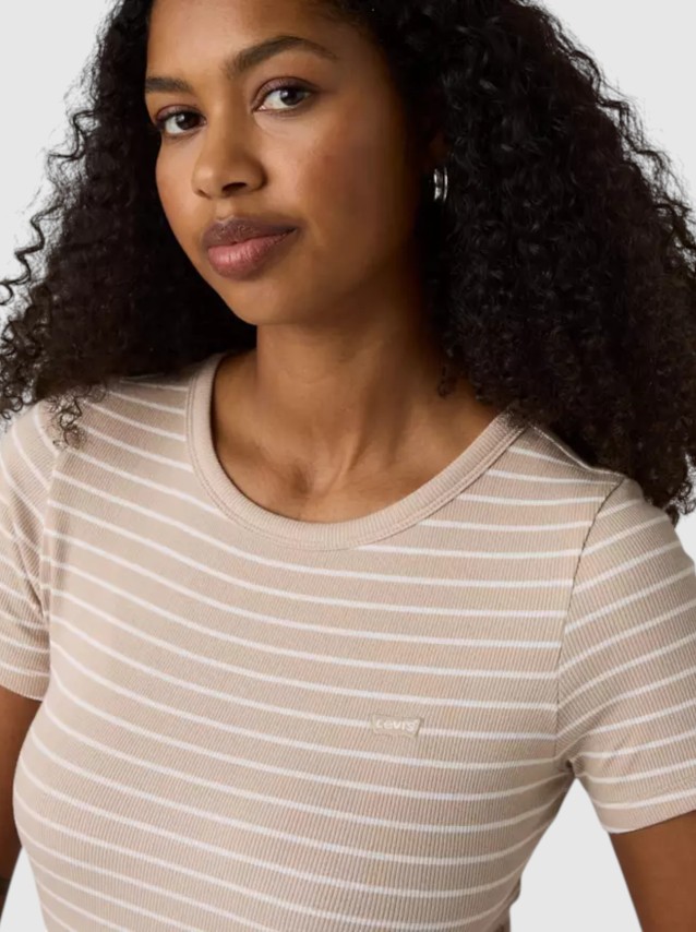 T-Shirt Levis  Mulher Hayes Tee Neutrals