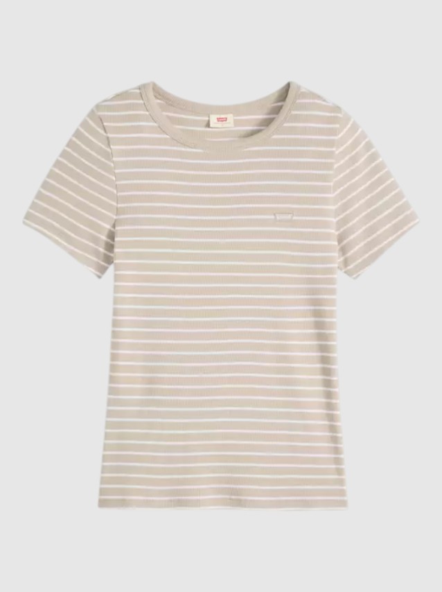 T-Shirt Levis  Mulher Hayes Tee Neutrals