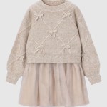 Vestido Mayoral Menina Vestido Tric� Comb. La�os