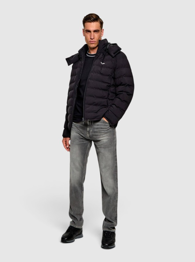 Kispo Calvin Klein Homem Ls Ltwt Nylon Hooded Puffer Jkt