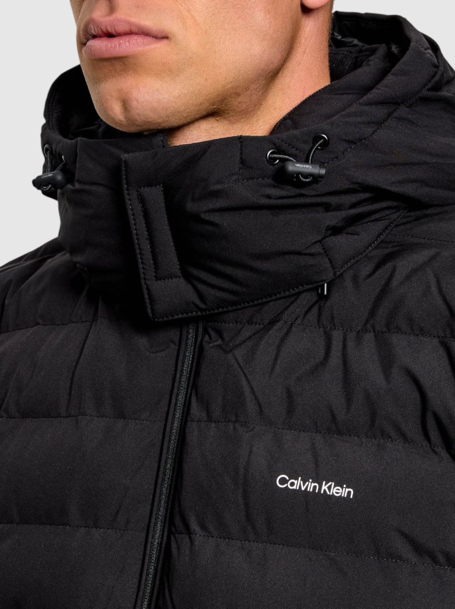 Kispo Calvin Klein Homem Ls Ltwt Nylon Hooded Puffer Jkt