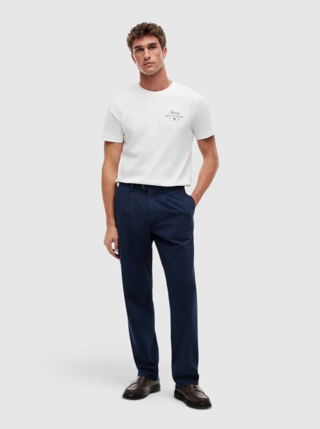 T-Shirt Tommy Hilfiger Homem Script Stack Regular Tee