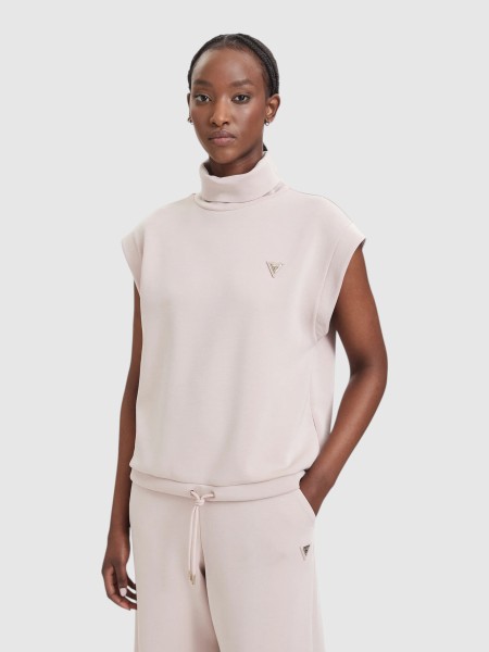 Top Guess Mulher Olympe High Neck Sleeveless Sw