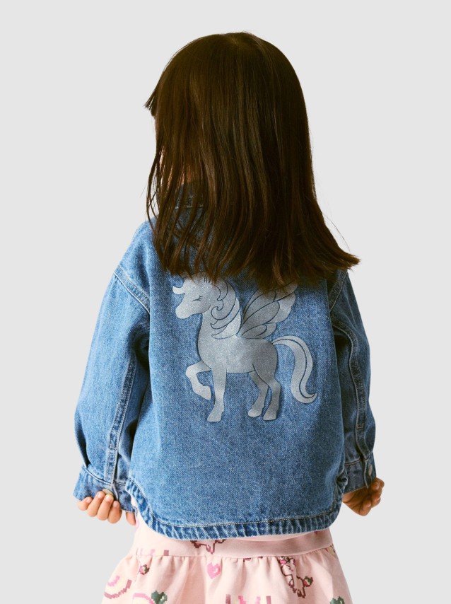 Casaco Name It Menina Nmfluna Glitter Dnm Jacket 4577-Im L