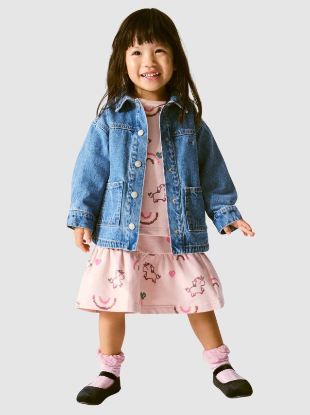 Casaco Name It Menina Nmfluna Glitter Dnm Jacket 4577-Im L