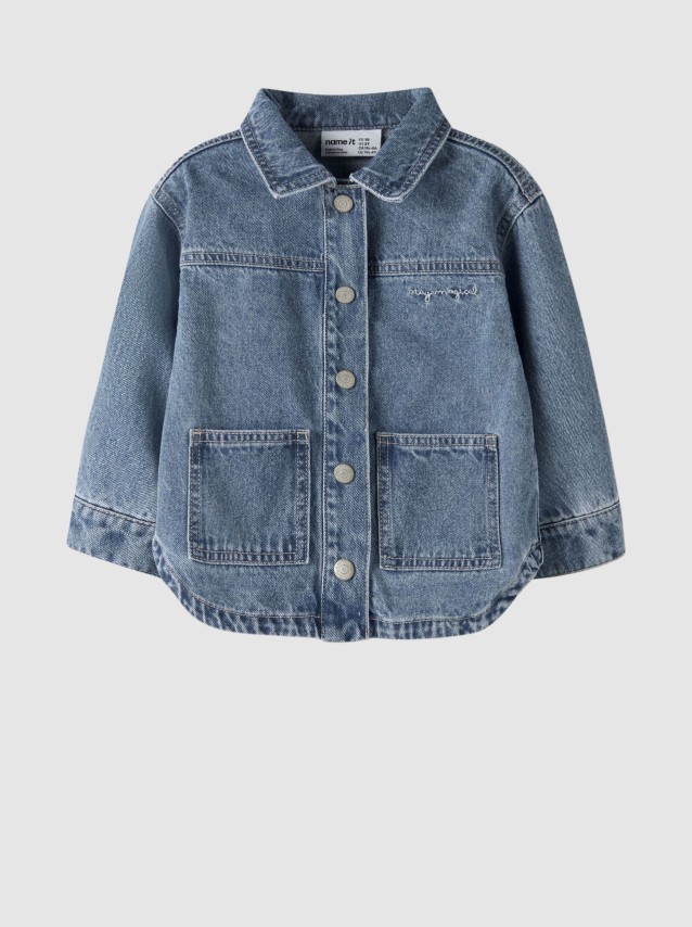 Casaco Name It Menina Nmfluna Glitter Dnm Jacket 4577-Im L