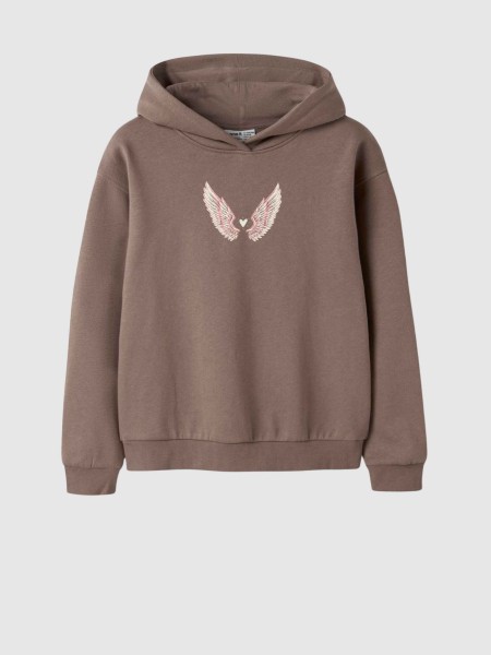 Sweatshirt Name It Menina Nkflotuse Ls Rlx Sweat Wh Bru Sweatshirt Name It Menina Nkflotuse Ls Rlx Sweat Wh Bru