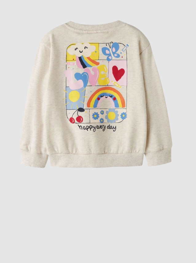 Sweatshirt Name It Menina Nmfluka Ls Nreg Sweat Bru