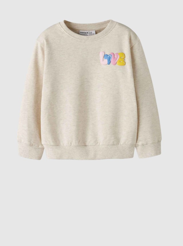 Sweatshirt Name It Menina Nmfluka Ls Nreg Sweat Bru