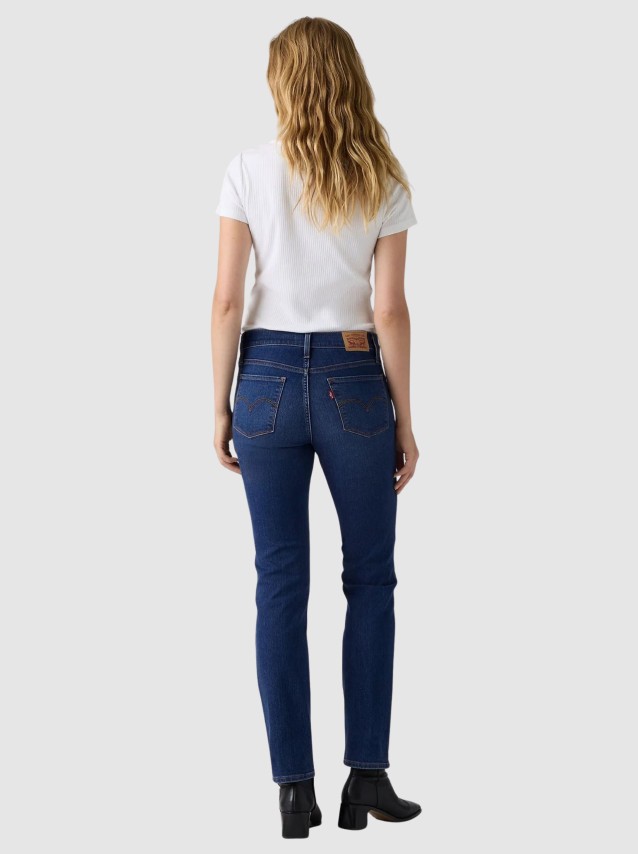 Jeans Levis Mulher 312 Shaping Slim Dark Indigo - Worn In