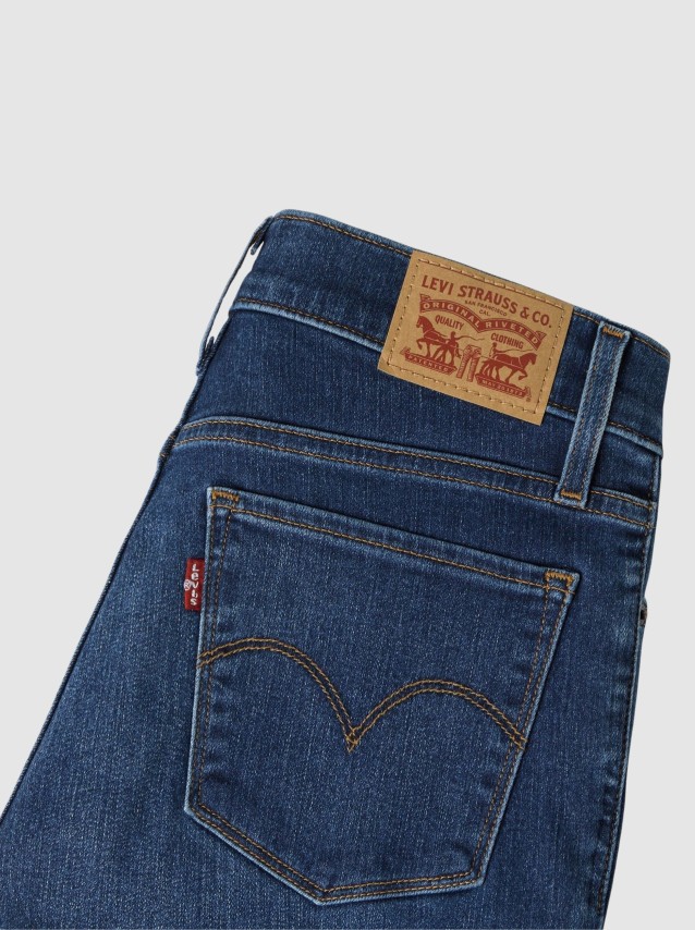 Jeans Levis Mulher 312 Shaping Slim Dark Indigo - Worn In