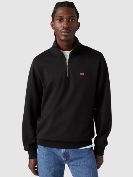 Camisola Levis Homem Original Hm 1/4 Zip Blacks Camisola Levis Homem Original Hm 1/4 Zip Blacks