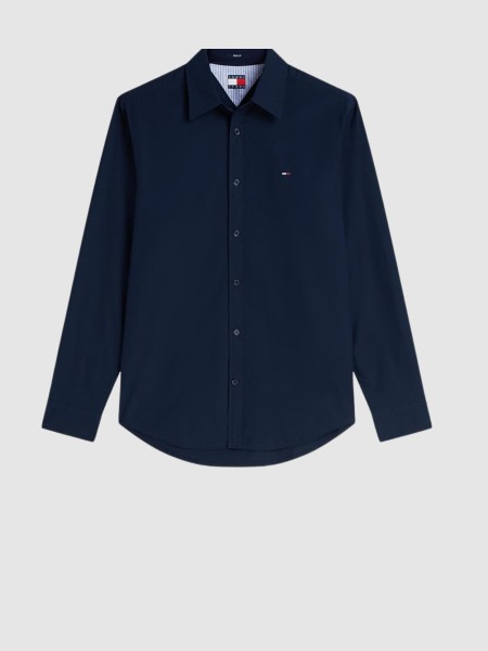 Camisa Tommy Jeans Homem Tjm Reg Poplin Shirt Camisa Tommy Jeans Homem Tjm Reg Poplin Shirt