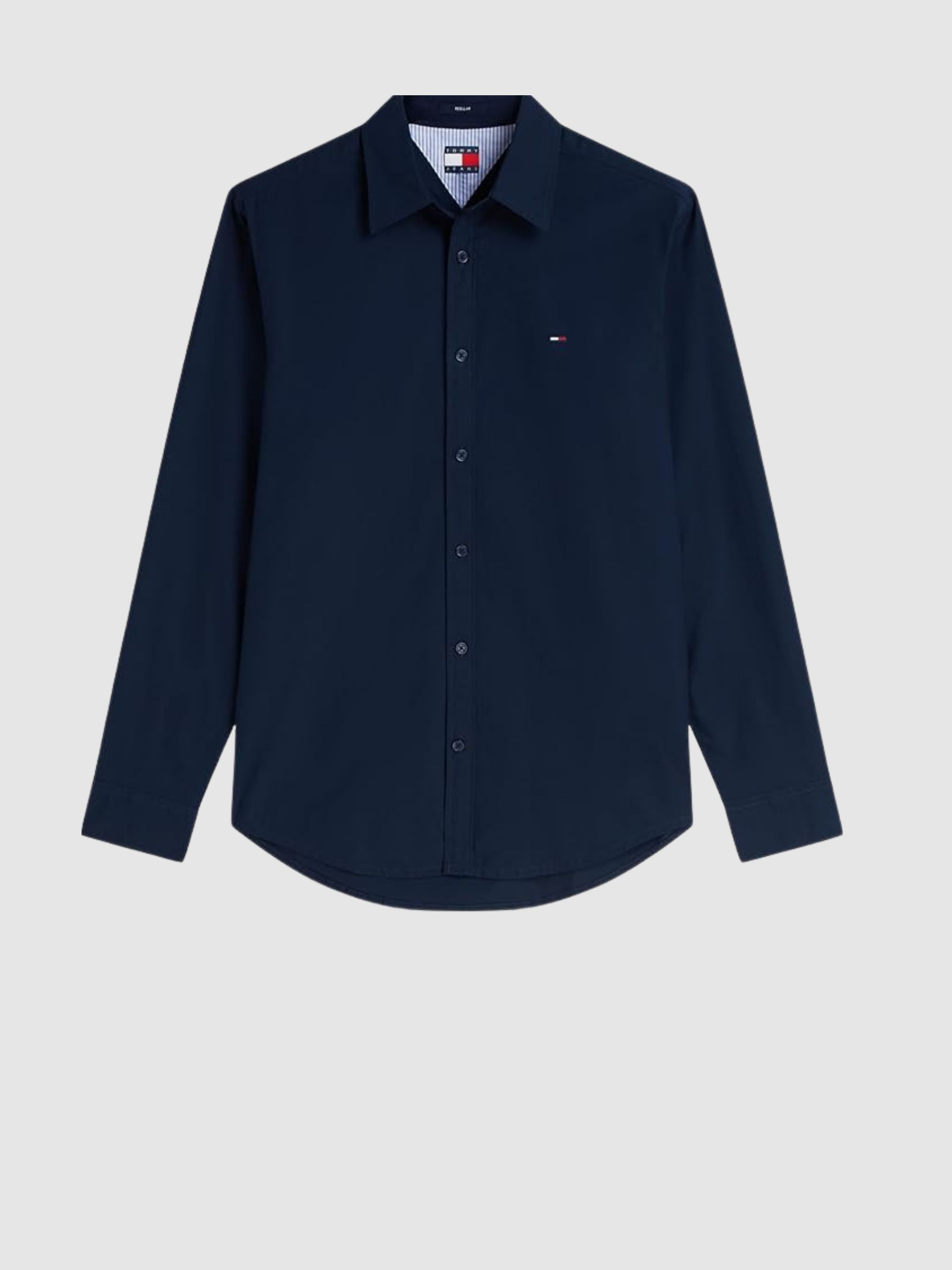 Camisa Tommy Jeans Homem Tjm Reg Poplin Shirt