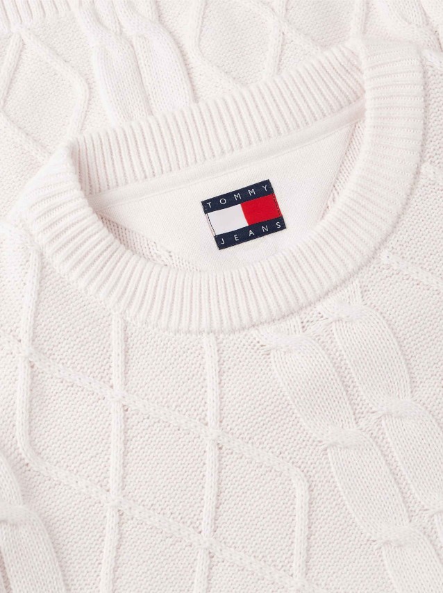 Camisola Tommy Jeans Homem Tjm Reg Cable Knit Sweater