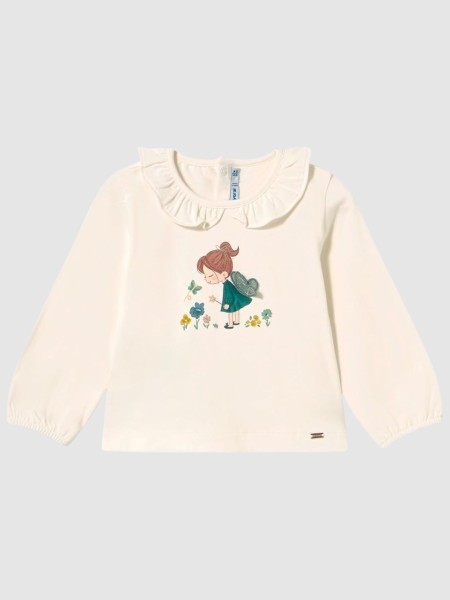 Camisola Mayoral Menina Camiseta M/comp Cl�ssica