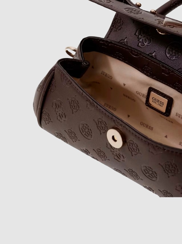Carteira Guess Mulher Diana Mini Top Handle Flap