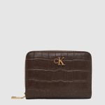 Carteira Calvin Klein Mulher Ck Croc Medium Flap Zip Around