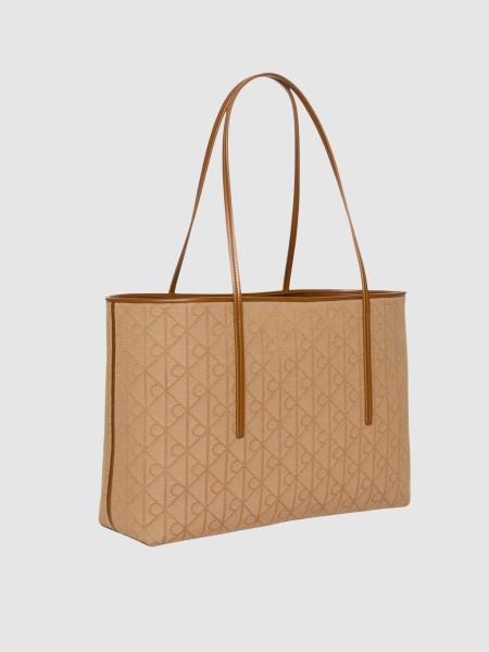 Mala Calvin Klein Mulher Emblem Aop Jacquard Tote W/pouch Mala Calvin Klein Mulher Emblem Aop Jacquard Tote W/pouch