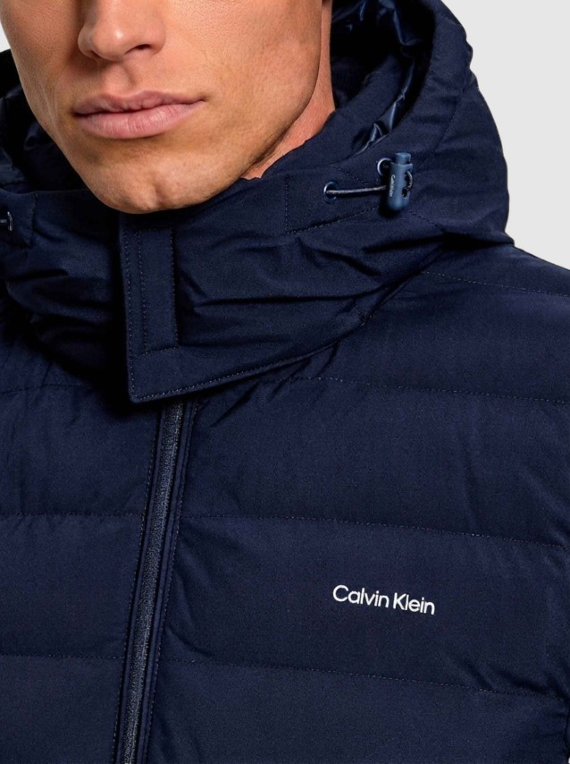Kispo Calvin Klein Homem Ls Ltwt Nylon Hooded Puffer Jkt