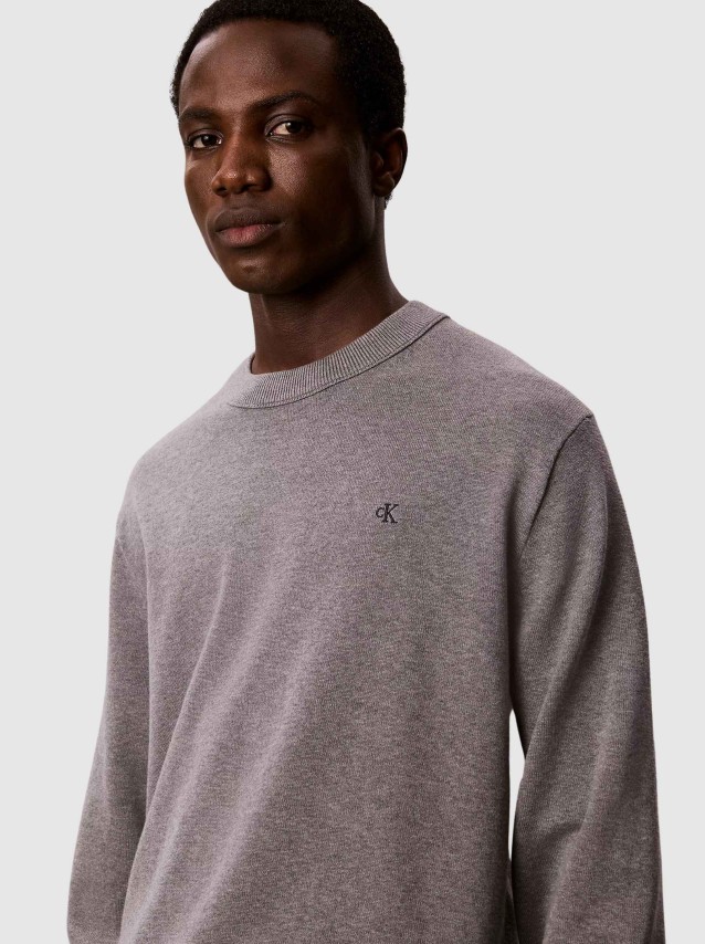 Camisola Calvin Klein  Homem Ls Eu Clsc Cttn Crwnk Swtr 12Gg