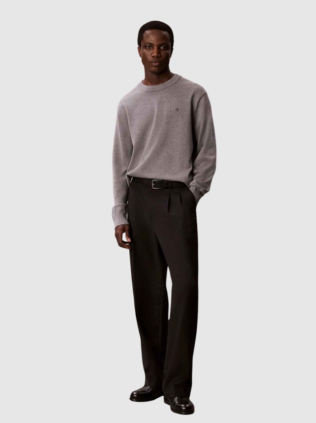 Camisola Calvin Klein  Homem Ls Eu Clsc Cttn Crwnk Swtr 12Gg