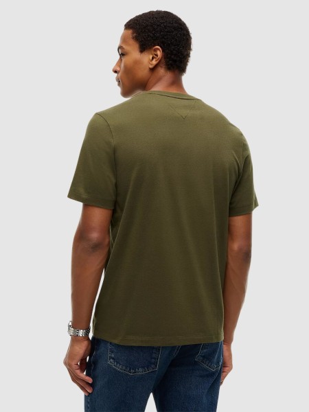 T-Shirt Tommy Hilfiger Homem Ess Seasonal Reg Fit Solid Tee T-Shirt Tommy Hilfiger Homem Ess Seasonal Reg Fit Solid Tee