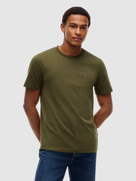 T-Shirt Tommy Hilfiger Homem Ess Seasonal Reg Fit Solid Tee T-Shirt Tommy Hilfiger Homem Ess Seasonal Reg Fit Solid Tee