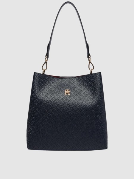 Mala Tommy Hilfiger Mulher Th Icon Shoulder Bag Mono Mala Tommy Hilfiger Mulher Th Icon Shoulder Bag Mono