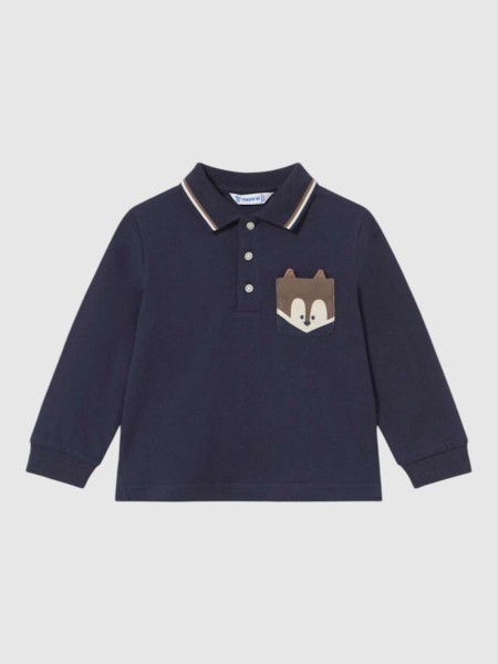 Polo Mayoral Menino Polo M/comp. Liso Detalhes Polo Mayoral Menino Polo M/comp. Liso Detalhes