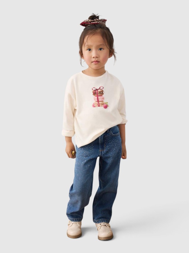 Jeans Mayoral Menina Calça Denim Fantasia