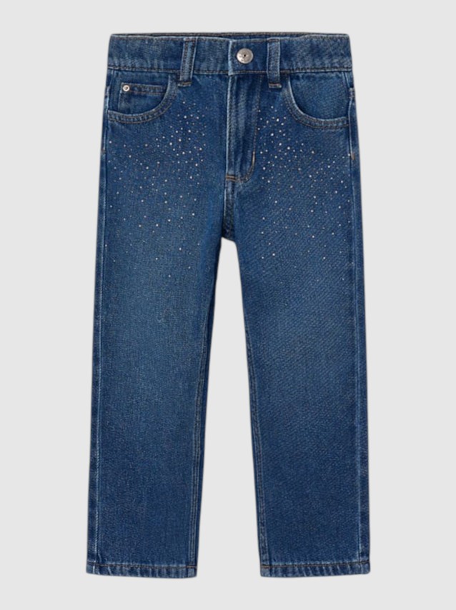 Jeans Mayoral Menina Calça Denim Fantasia
