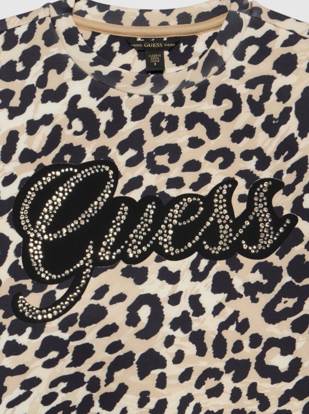 Sweatshirt Guess Menina Relaxed Midi Ls Scuba Active T