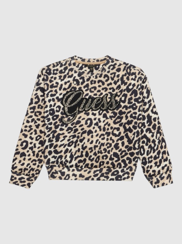 Sweatshirt Guess Menina Relaxed Midi Ls Scuba Active T