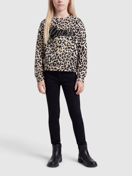 Sweatshirt Guess Menina Relaxed Midi Ls Scuba Active T