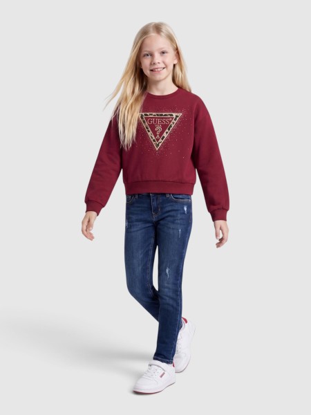 Sweatshirt Guess Menina Relaxed Midi Ls Active Top