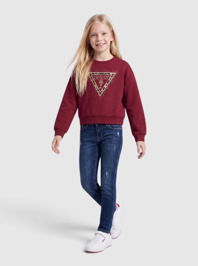 Sweatshirt Guess Menina Relaxed Midi Ls Active Top
