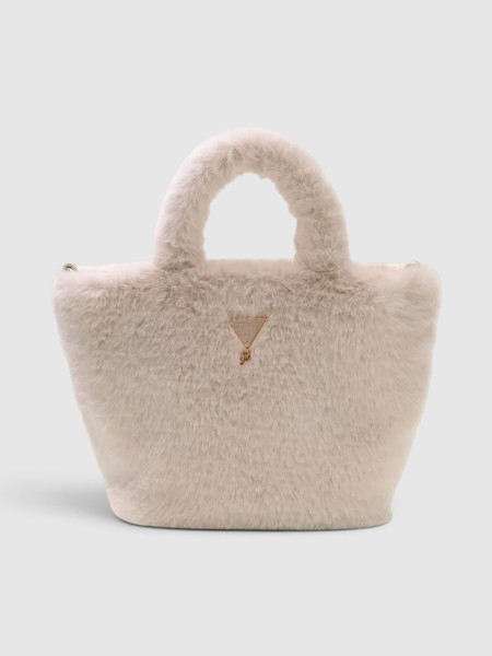 Mala Guess Menina Faux Fur Tote Bag Mala Guess Menina Faux Fur Tote Bag