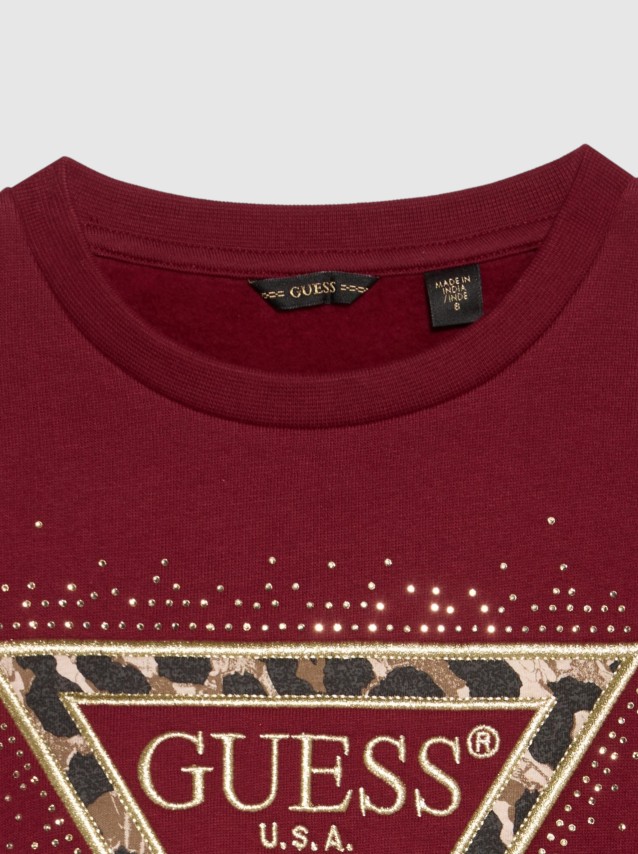 Sweatshirt Guess Menina Relaxed Midi Ls Active Top