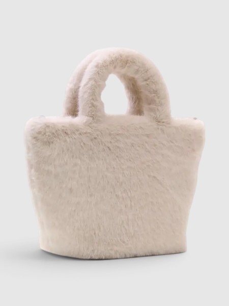 Mala Guess Menina Faux Fur Tote Bag Mala Guess Menina Faux Fur Tote Bag