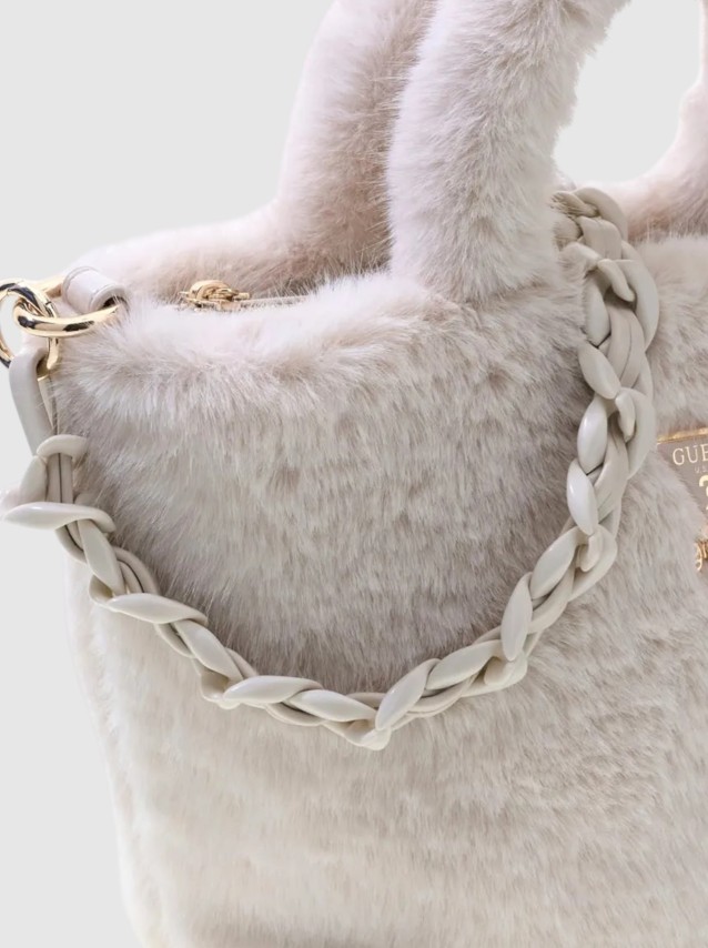 Mala Guess Menina Faux Fur Tote Bag